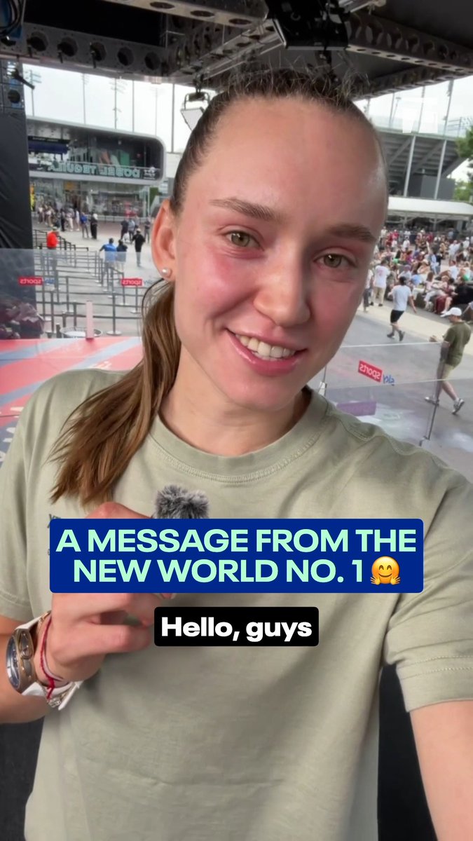 Elena Rybakina is the new World No. 1. What's next? 👀 #usopen