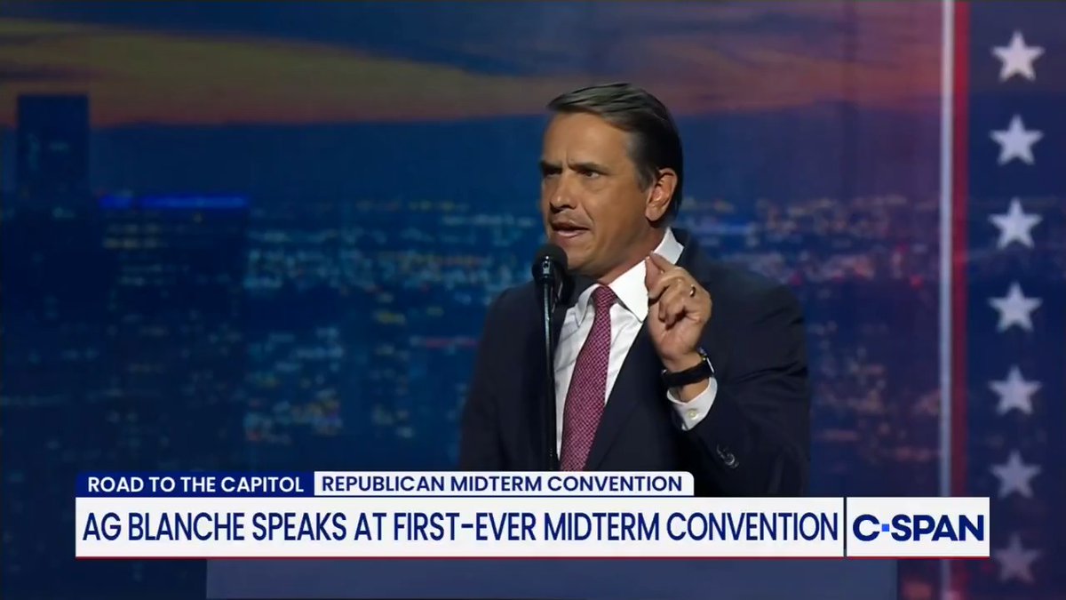 Attorney General Todd Blanche at Republican Midterm Convention: "To evil men and women in our country, know this: President Trump will hold you accountable."