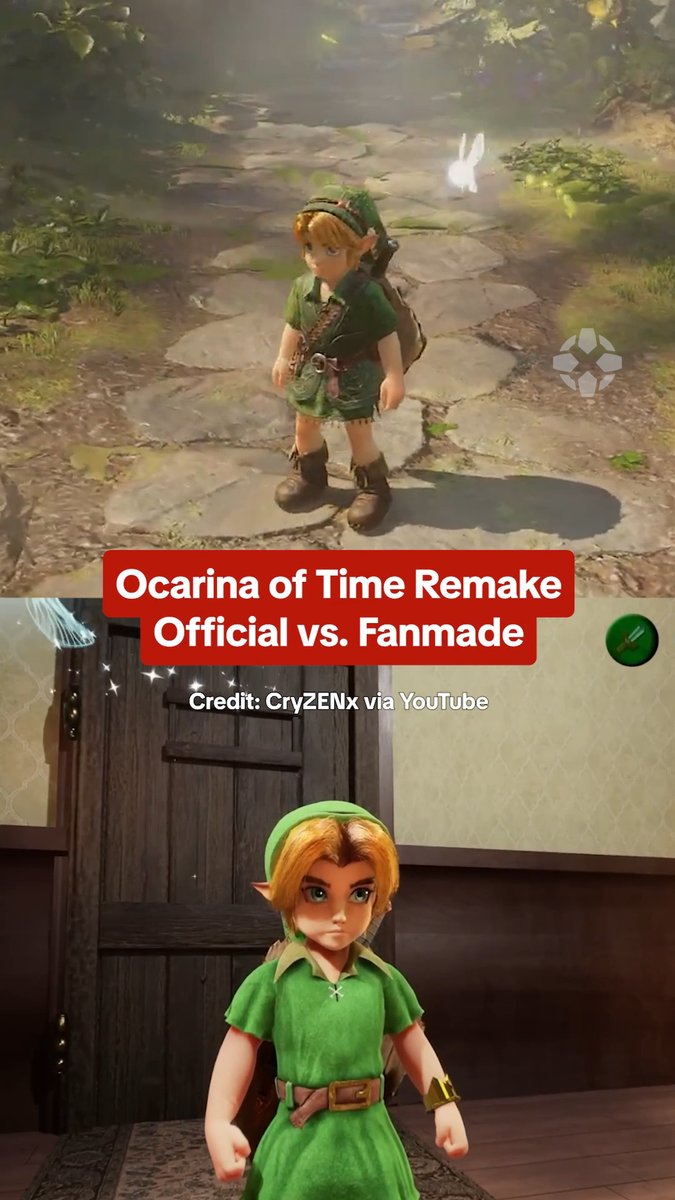 The fan-made Ocarina of Time remake in Unreal Engine from CryZENx ended development when Nintendo announced their own remake