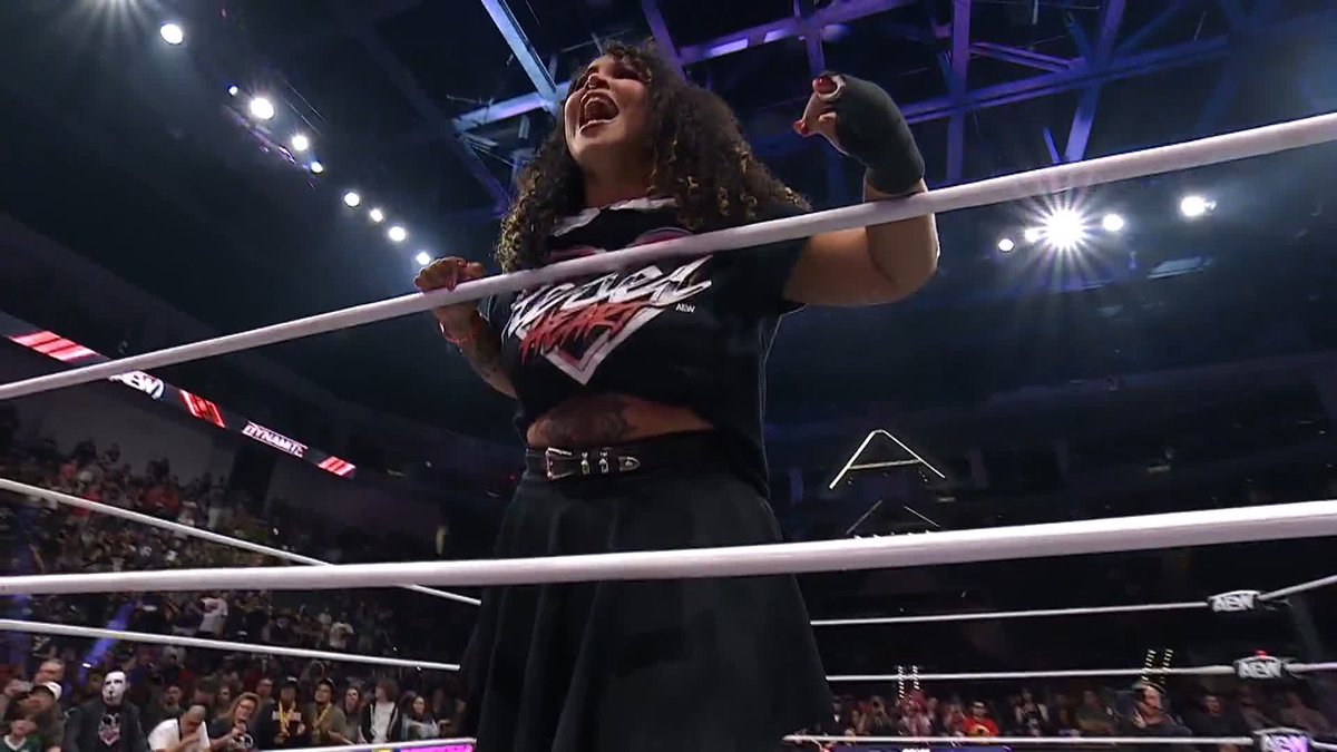 .@WillowWrestles isn't going to let @Toxic_Thekla get away with talking about her like that! Watch Rebel Heart #AEWDynamite LIVE on TBS &amp; HBO Max