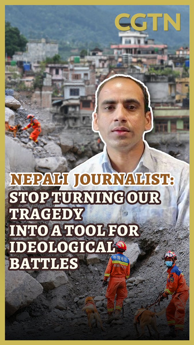 "Nothing is more important than saving lives" amid disasters, says Nepali journalist Mahendra Subedi. He urges the world to focus on what truly matters: humanity.