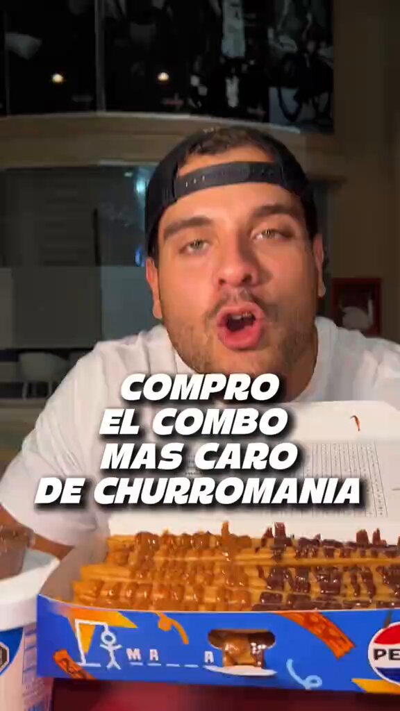 Así se ve el combo más caro de Churromanía en Venezuela.