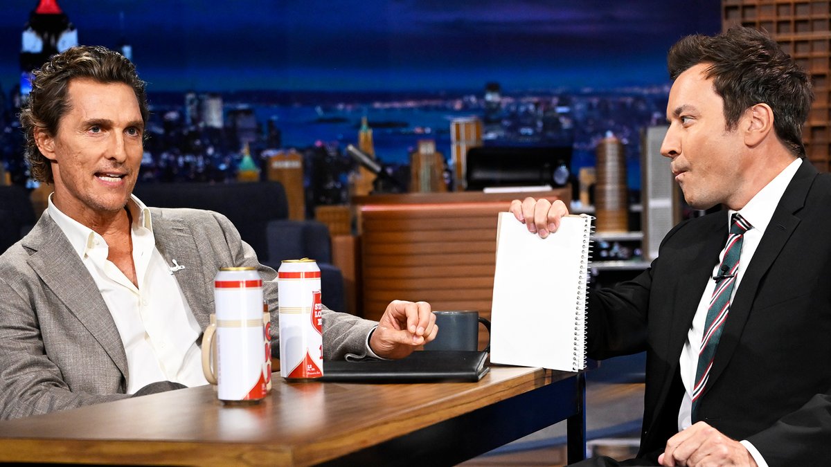 The conspiracy that Matthew McConaughey and Woody Harrelson are brothers goes deeper than you’d expect 👀 #FallonTonight