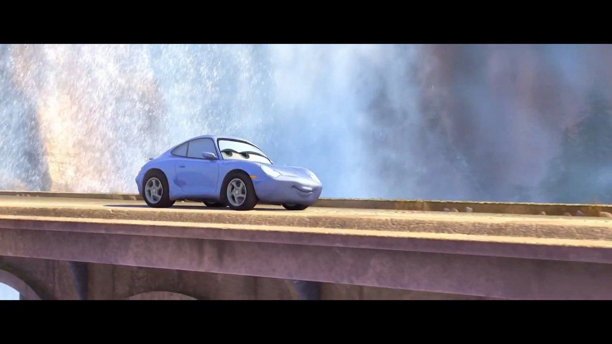 People can bring up the opening race, Doc Hudson drives again, and Life is a Highway. But McQueen and Sally is one of my favorite scenes of the movie.