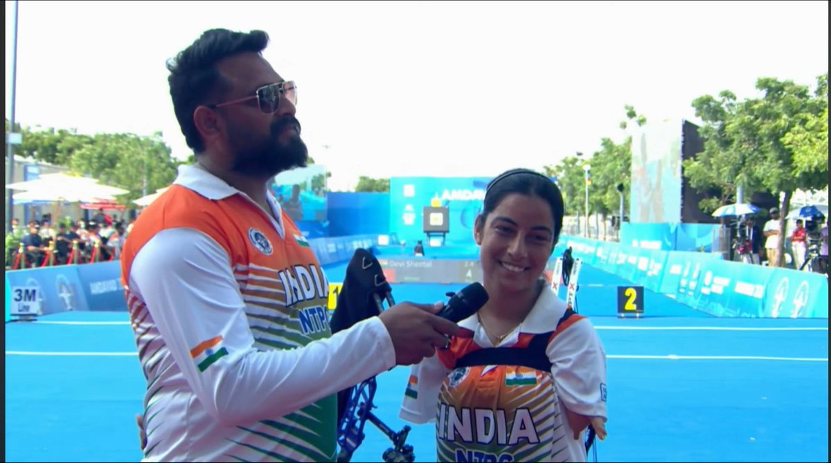 “I would give the credit to India, to my country, because they supported us so well” Sheetal Devi on winning Gold Medal at the World Archery Para Championships, Amdavad “The atmosphere was so amazing, it didn’t even feel like we were in India. It felt like the Olympics.”