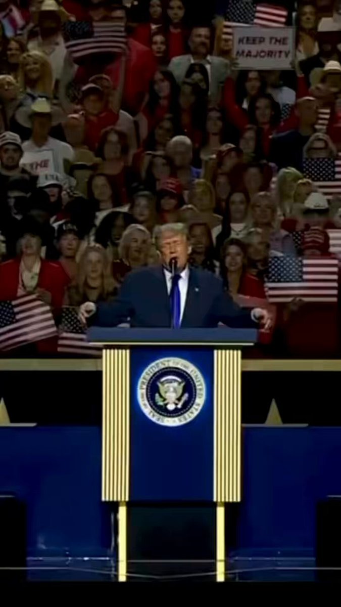 Tonight at the 2026 Midterm Convention in Dallas, Texas, President Trump makes a MAJOR PROMISE to every United States adult citizen—If the Republicans WIN BOTH the House Republicans and Senate Republicans, he will issue a dividend to every adult citizen in the United States for $5,000!