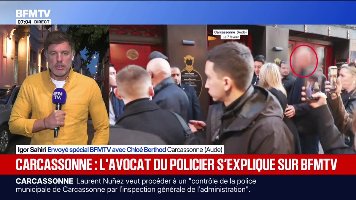Propos racistes à Carcassonne: l'avocat du policier municipal mis en cause dénonce "une violation de la vie privée" de son client
