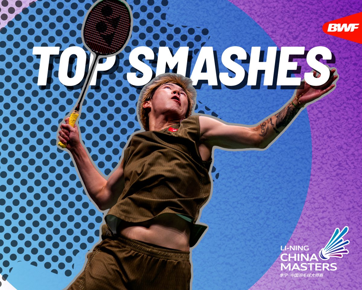 The best smashes from #ChinaMasters2026. #BWFWorldTour