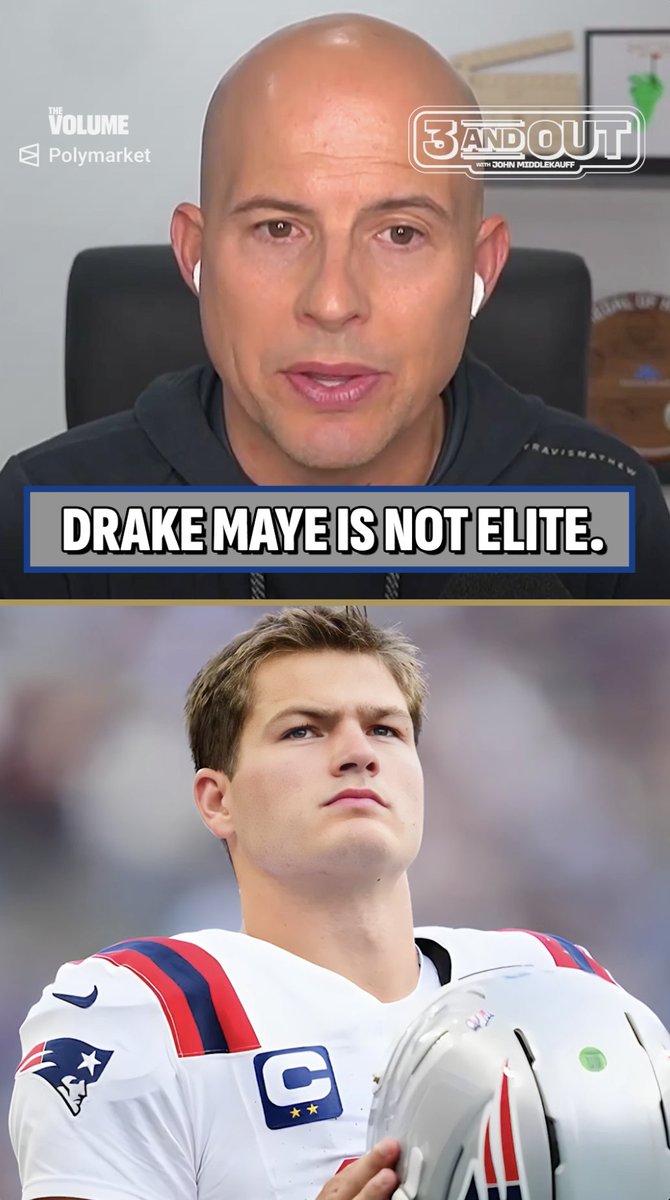 “That was EYE OPENING. I don’t want to hear about [Drake Maye] being some elite in the sport.” John Middlekauff reacts to Drake Maye’s 3 INT performance in the Patriots’ 13-10 loss to Seahawks in Super Bowl rematch.