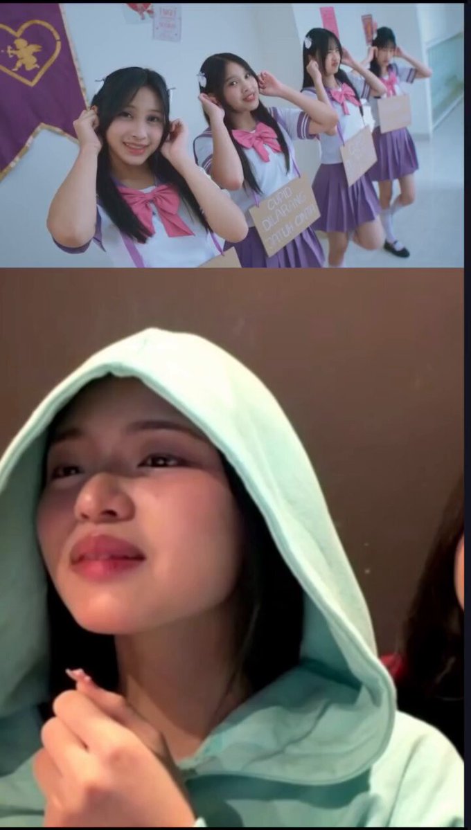 Cynthia : Eh mikaela itu kenapa dihukum begitu, dijewer begitu, kamu ngapain nak...?? mikaela ketahuan kena hukum sama cynthia😆😄