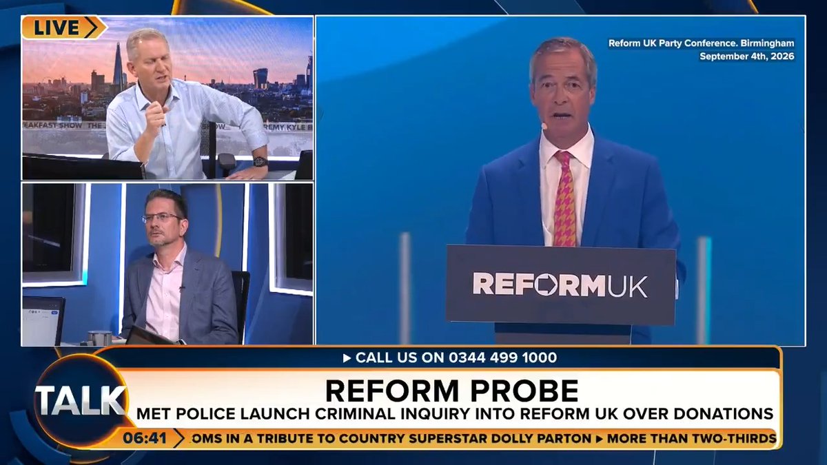 🚨"Unforced error of BASIC competence" Steve Baker says he is appalled by the police investigation into Reform donations saying he doesn't care who saves this country just as somebody does and Reform's errors are on them. Rt Hon Steve Baker FRSA 🗽 | Jeremy Kyle