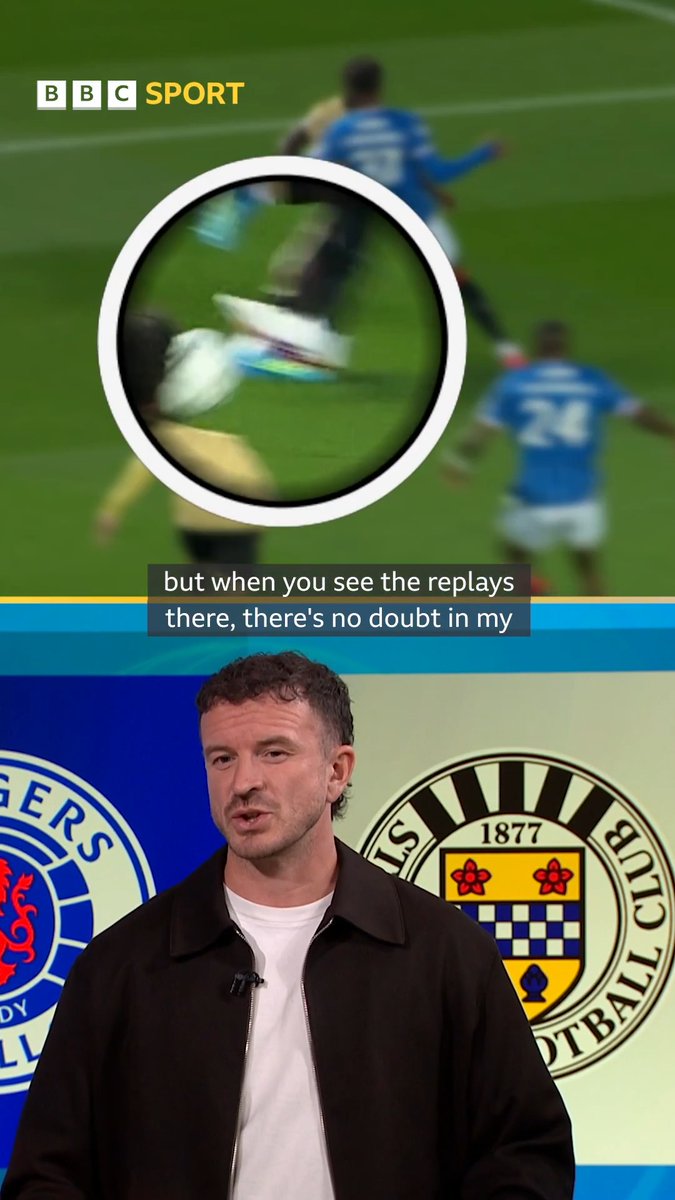 Should St Mirren have had a penalty against Rangers last night? 🤔 #BBCFootball