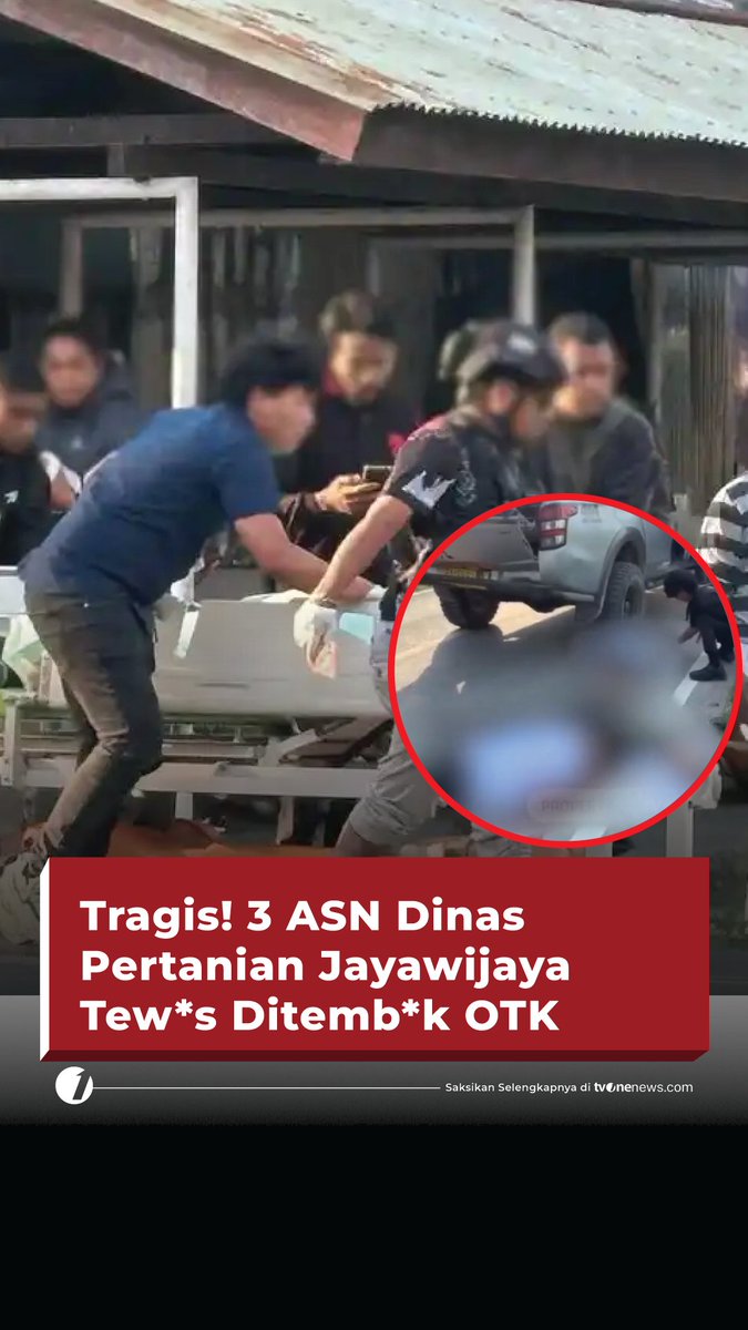 Tiga pegawai Dinas Pertanian Jayawijaya, Papua Pegunungan, tew*s ditemb*k diduga oleh anggota KKB usai meninjau kegiatan. Simak video selengkapnya di #HardNews_Viral #NewsOne #CariBeritaditvOne #ASN #Jayawijaya #FO02