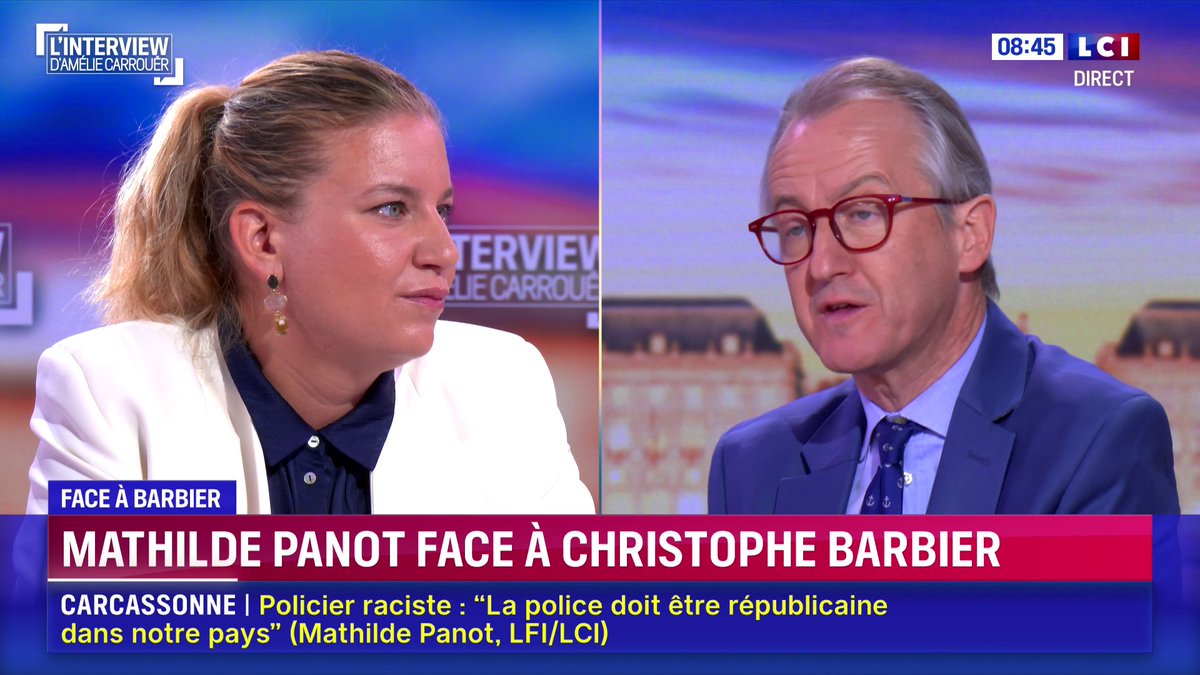🔴 Primaire PS : 🗣️ Mathilde Panot "Nous sommes opposés à la primaire, elle va donner lieu à un résultat (...) et nous ne croyons pas qu'il faut parler uniquement à soi-même." 📺 L'interview d'Amélie Carrouër | Matinale LCI