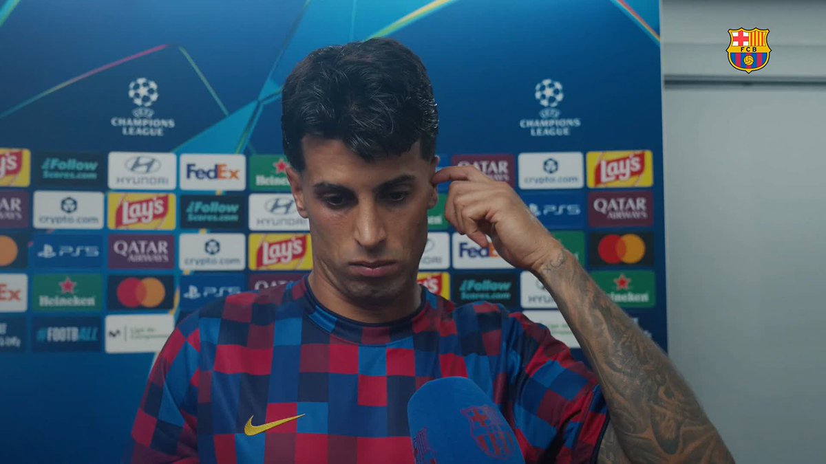 🗣️ Jugar la Champions a l'Spotify Camp Nou és molt especial i ho donarem tot per guanyar-la." João Cancelo