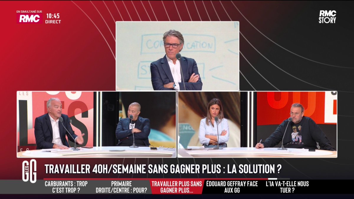 🔴 Travailler 40h par semaine sans gagner plus? 🗣️ Mourad Boudjellal: "N'oublions pas qu'on parle d'une minorité. Le pays ne va pas bien, qu'est-ce que vous préférez : bosser plus et voir la fiscalité baisser ou voir la fiscalité sans arrêt augmenter ?" #GGRMC