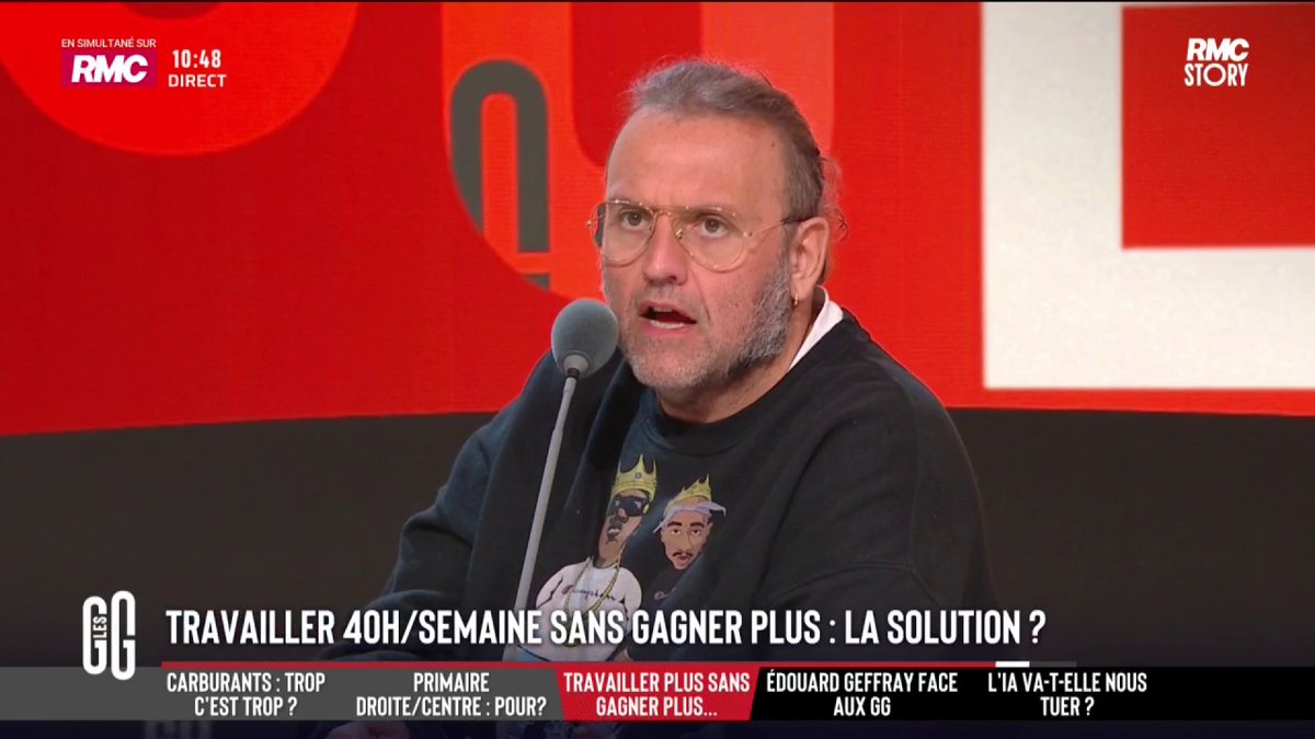 🔴 Travailler 40h par semaine sans gagner plus? 🗣️ L'énorme coup de gueule de Bruno Poncet: "Qui va accepter? Qui va accepter sur cette terre de travailler plus pour gagner autant, voir moins? Soyons logique!" #GGRMC