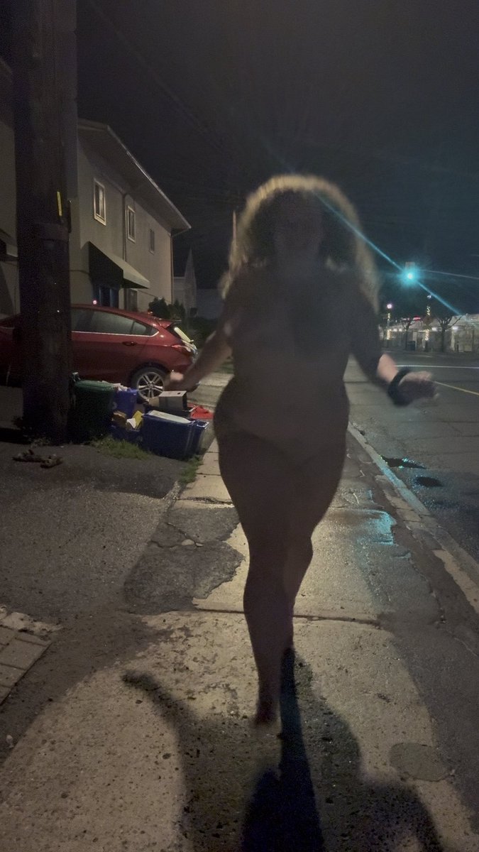 It was so hard to find the right moment to run down the street naked LOL