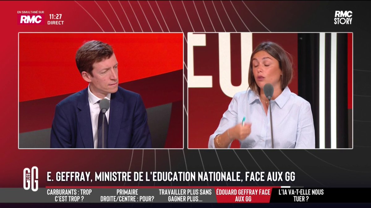 🔴 PISA: le niveau des élèves continue de chuter 🗣️ Édouard Geffray: "Pendant des années, on a mal assuré la formation des professeurs. Il faut être exigeant sur toute la chaîne." #GGRMC