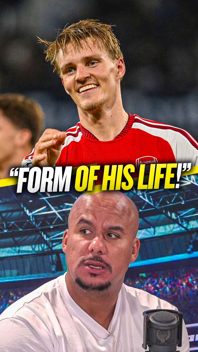 😰 "It's hard to stop him!" 🔥 "He's started on fire... he's been the player of the season so far!" Gabby Agbonlahor can't believe how good Martin Odegaard has been for #AFC so far this season! 🤯⭐️