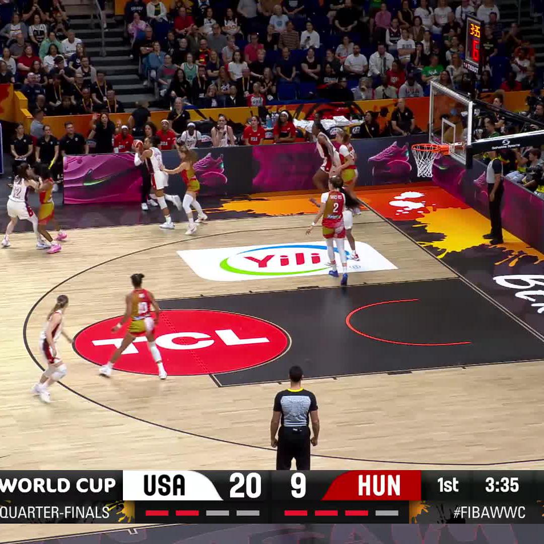 AB MAKING IT RAIN 🌧️ Boston is 2/2 from behind the arc! #USABWNT | #FIBAWWC