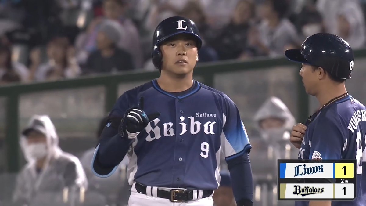#蛭間拓哉 選手と #渡部聖弥 選手の連続適時打で逆転! その後もさらに1点を追加し、リードを広げます! #seibulions #打破