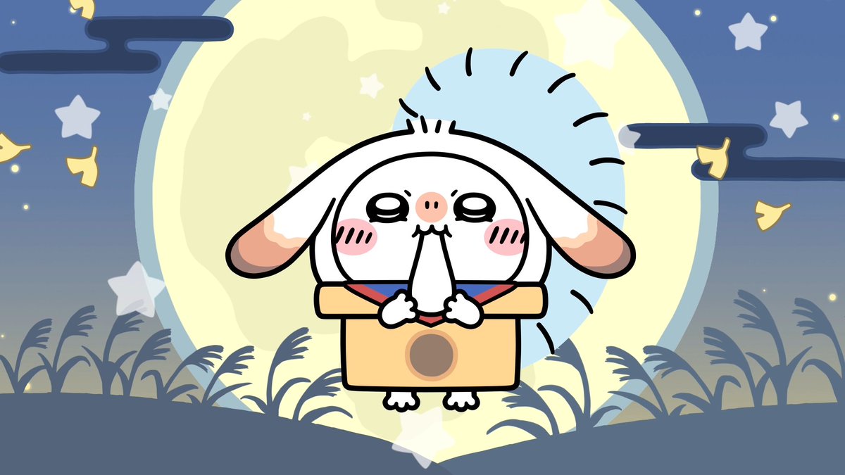 ╭━━━━━━━━━━━╮ 🌕お月見衣装🌕 モモンガ ╰━━━━━━━━━━━╯ モモンガのお月見衣装をご紹介✨ 耳の先がみたらし団子とおそろいの色🎑 #ちいぽけ #ちいかわぽけっと #ちいぽけお月見