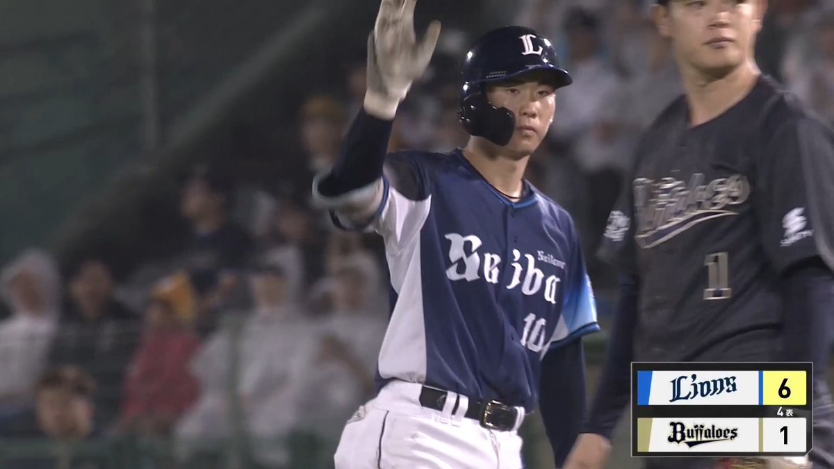 #小島大河 選手が2点適時打を放つ！ 鋭いスイングで、真っすぐをしっかりと弾き返します！ #seibulions #打破
