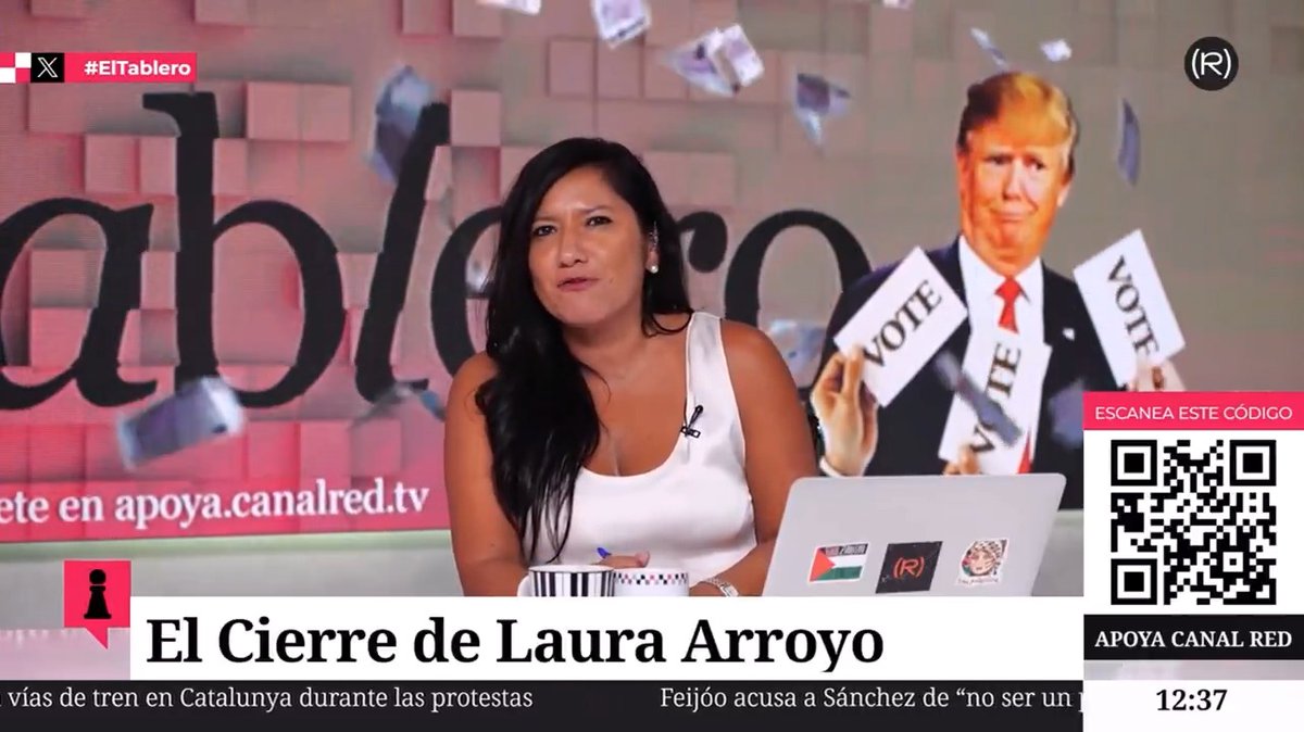 "Donald Trump es hoy la mayor amenaza mundial que enfrentamos, no sé cómo aún podemos seguir llamándolo aliado" El cierre de Laura Arroyo en El Tablero 👇🏾 📺