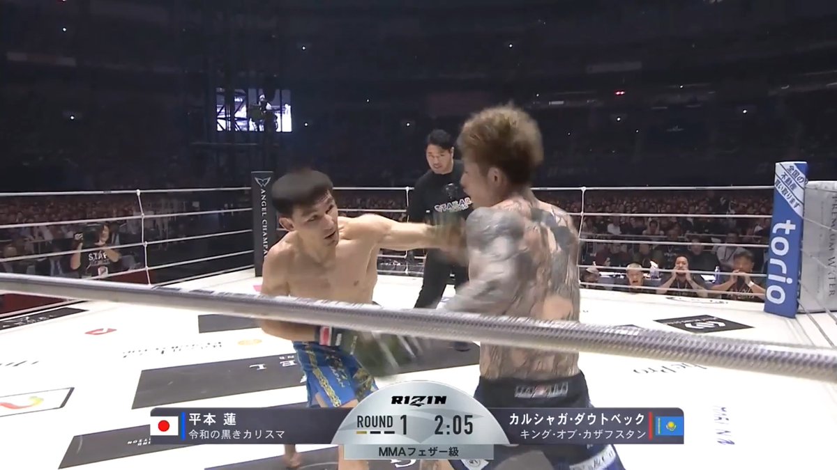 【🔴LIVE】 ダウトベックの強打がヒット!! 平本ぐらつくもパンチを返していく！ ヒリつく至極の打撃戦の決着は... 第6試合 カルシャガ・ダウトベック vs. 平本蓮 『超RIZIN.5 浪速の超復活祭り』 ABEMA PPVで完全生中継📡
