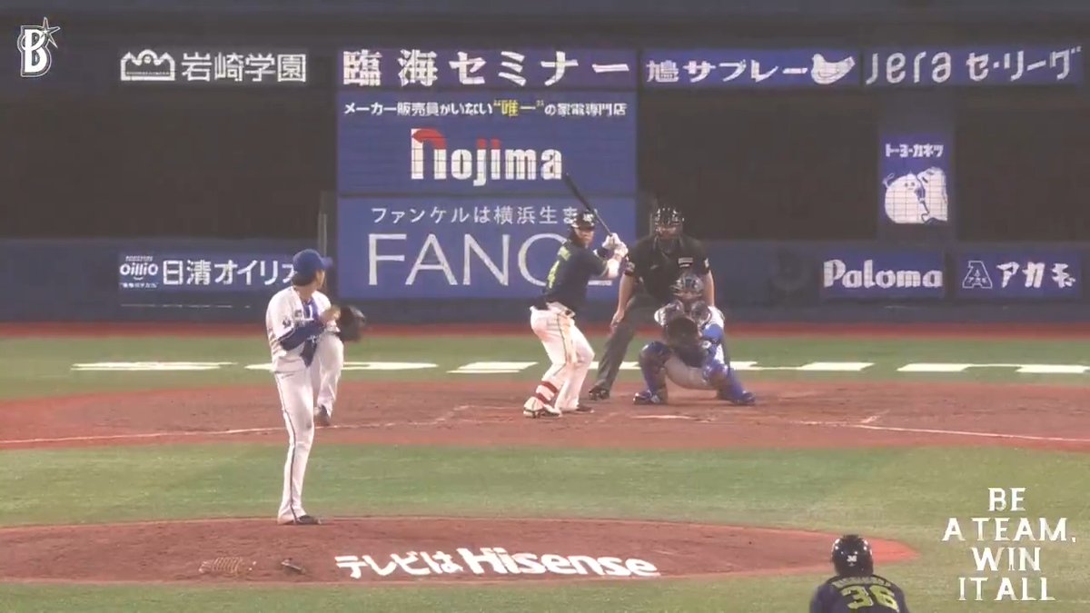 #深沢鳳介 選手は無死満塁のピンチを迎えるも、連続投ゴロに打ち取り無失点に抑える👍👍👍 7回表 DB 8 - 0 S #限界のその先へ #baystars