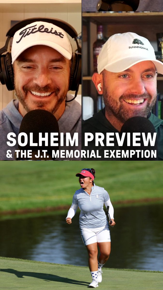 We’re kicking off Solheim Cup week with a preview pod featuring an interview with U.S. Captain Angela Stanford. Looking forward to a great week on-site, with live shows Friday, Saturday and Sunday. Presented by @titleist