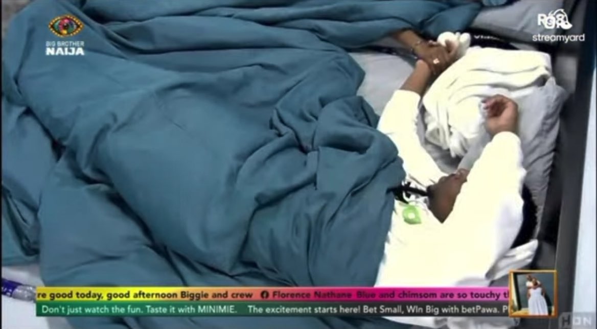 Awww, look at my Bluebarry being adorable🥰❤️ #BBNaija