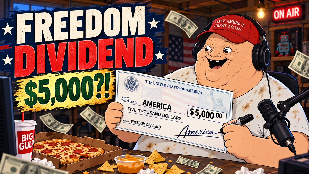 Chudley Episode 4: The Freedom Dividend 🇺🇸 President Trump promised Chudley $5,000 — IF his party wins the next election. Chudley did not hear the "if." He's already "invested" $2,600 of it on questionable assets, and framed an IOU on his wall. WATCH THE NEW EPISODE👇