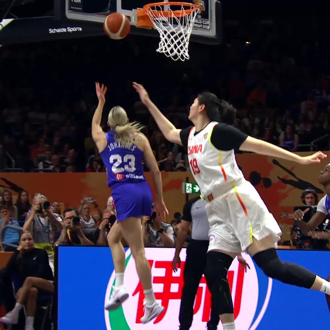 MJ with the filthy finish around Zhang Ziyu 😳 #FIBAWWC