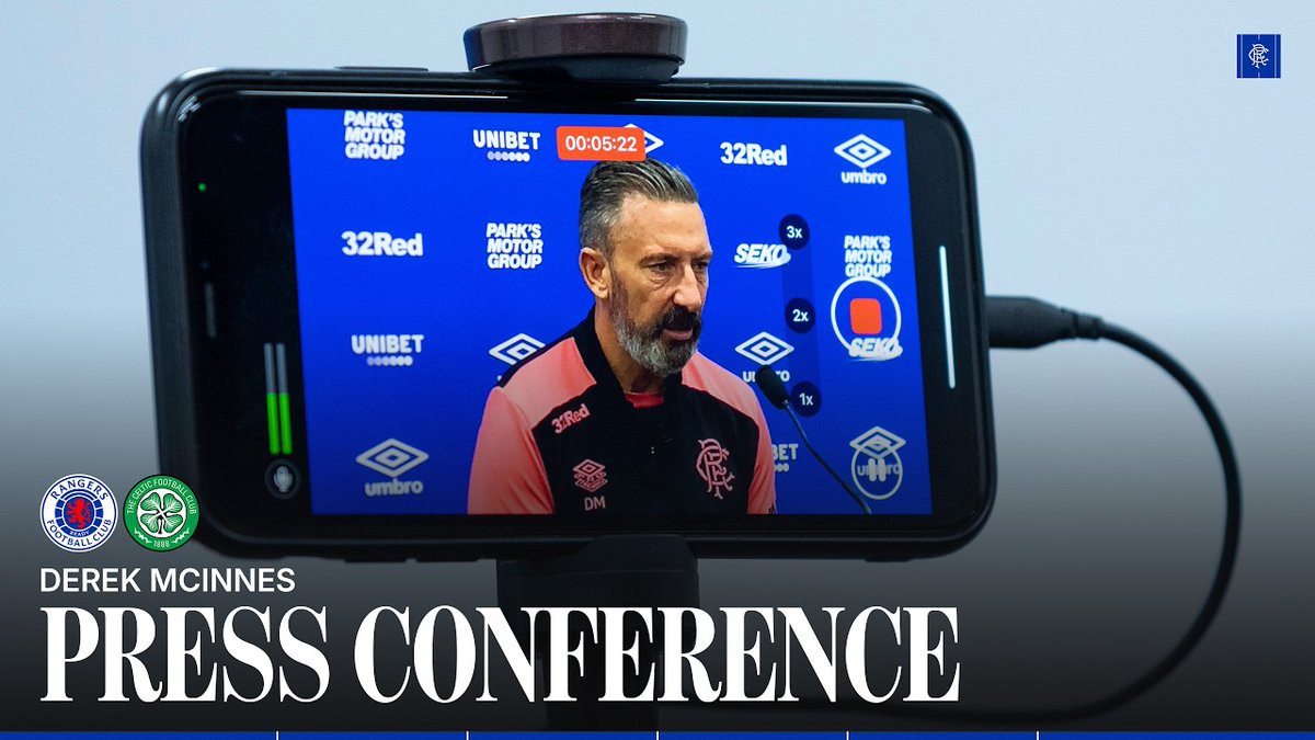 🎙️ Derek McInnes spoke to the media ahead of Sunday’s Premier Sports Cup clash against Celtic.