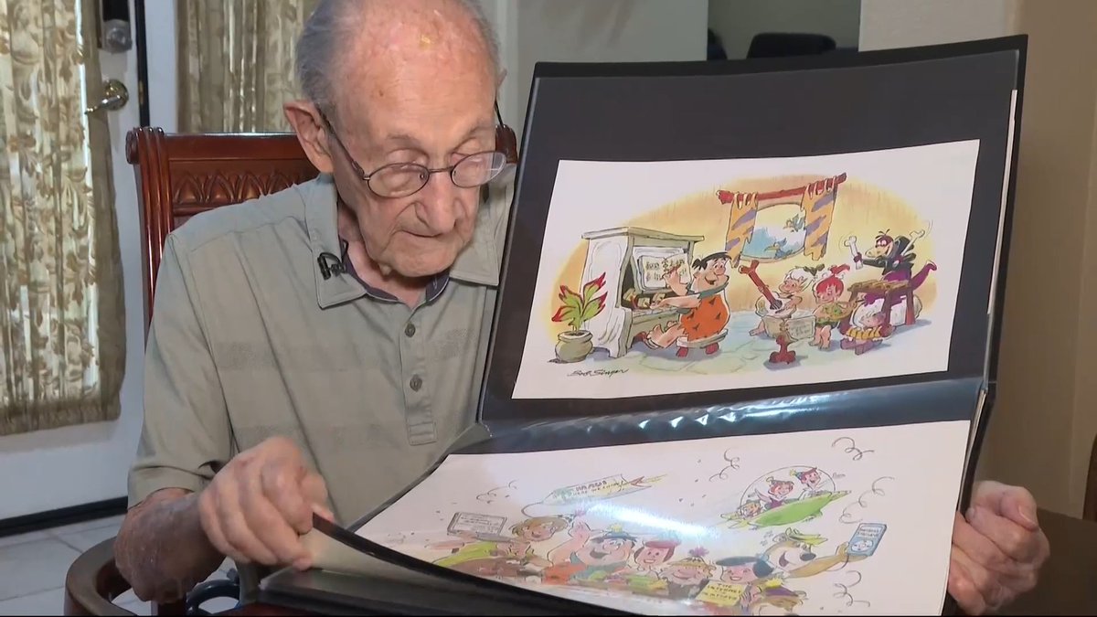 98-year-old Bob Singer, a Clovis resident and retired longtime animation artist for The Flintstones, Scooby-Doo, The Smurfs, and Jonny Quest, is looking back on a career that was almost left on the drawing board FULL STORY: