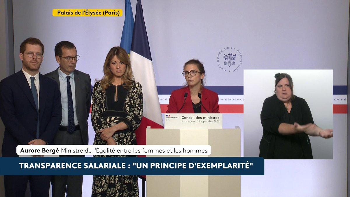 "J'ai dit que c'était une théorie fausse (...) que je combattais, qui creusait un terreau pour la peur", affirme la ministre Aurore Bergé, après avoir refusé de qualifier de "raciste" la théorie du "grand remplacement", le 9 septembre. #canal16