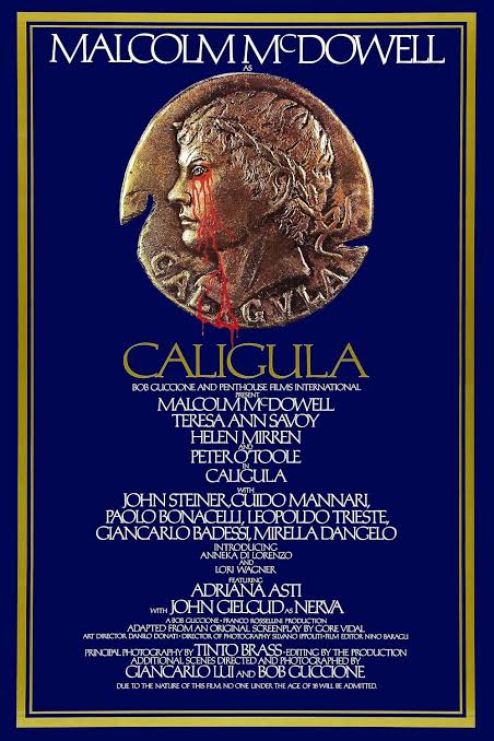 🎬 Judul: Caligula 👻 Genre: Erotic Drama 📅 Rilis: 14 Agustus 1979 ⏱️ Durasi: 156 menit ⭐️ Pemain: Malcolm McDowell, Teresa Ann Savoy, Helen Mirren
