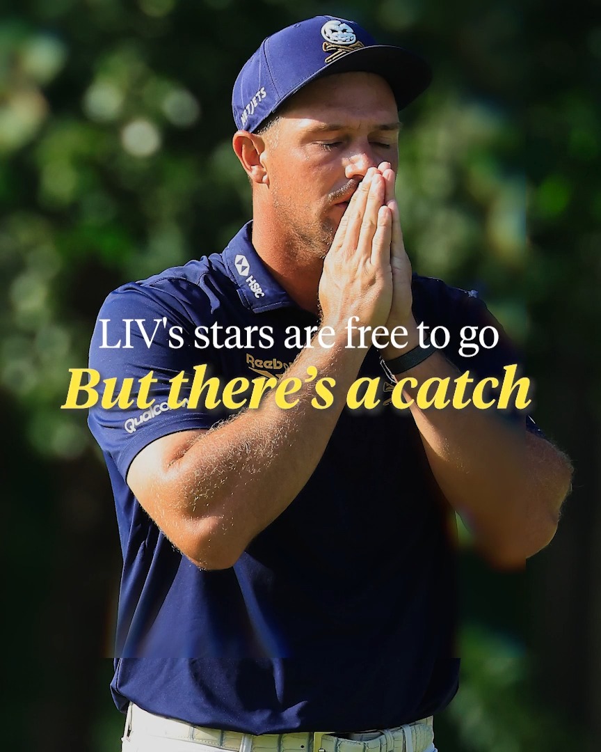 With LIV Golf filing for bankruptcy, its stars are free to leave. But there's a catch. Here's what you need to know. 👇