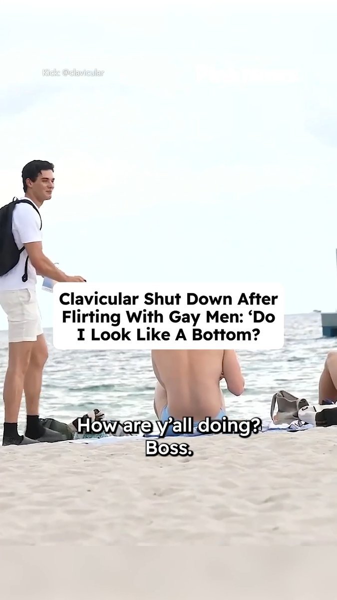 Clavicular and fellow “looksmaxxing” influencer Hexumlite have gone viral after approaching a group of gay men on a beach in Miami. Things got chaotic when Hexumlite asked whether he looked like a top. After being told he didn’t, he questioned whether the men thought he looked like a bottom - before getting a very straightforward “yes”.