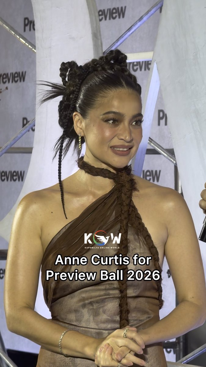Ang pang finale ng black carpet!!! The Multimedia Queen #AnneCurtis for #PreviewBall2026