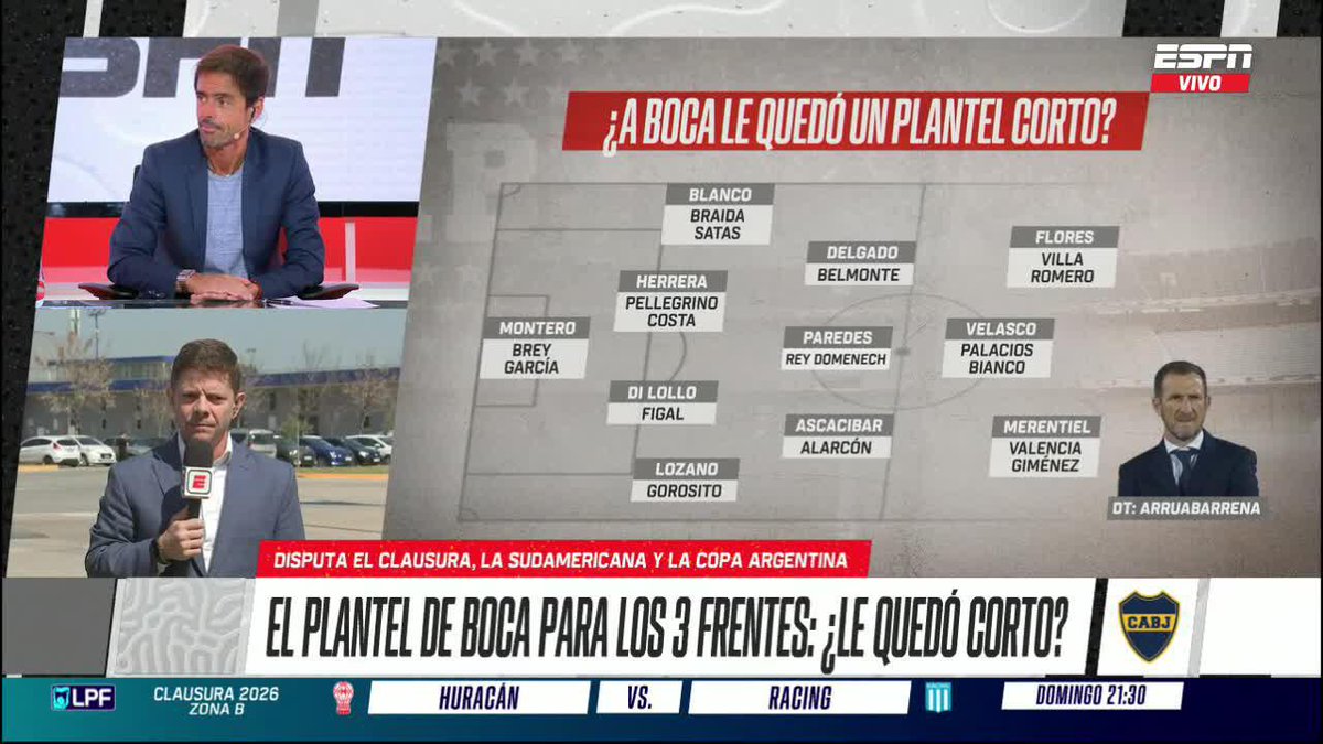 ¿BOCA SE QUEDÓ CORTO? Analizamos el plantel de Boca de cara a la triple competencia: Torneo Clausura, CONMEBOL Sudamericana y Copa Argentina. ▶️ Mirá #ESPNF12 en el Plan Premium de #DisneyPlus