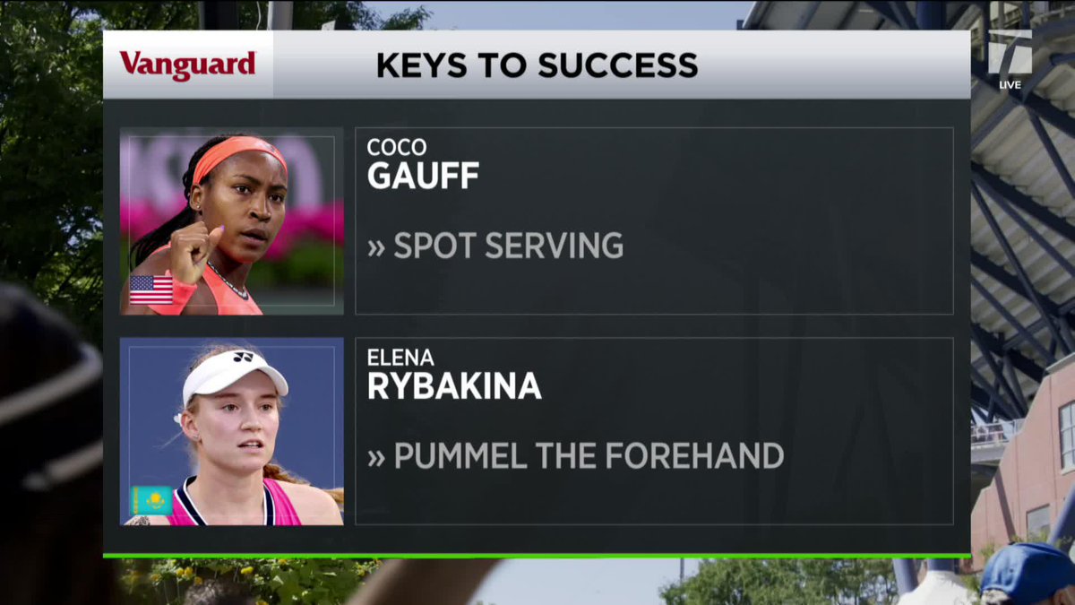 It’s only the third meeting between Rybakina and Gauff, and the head-to-head is tied 🟰 Who is taking this #USOpen semi? 🔥
