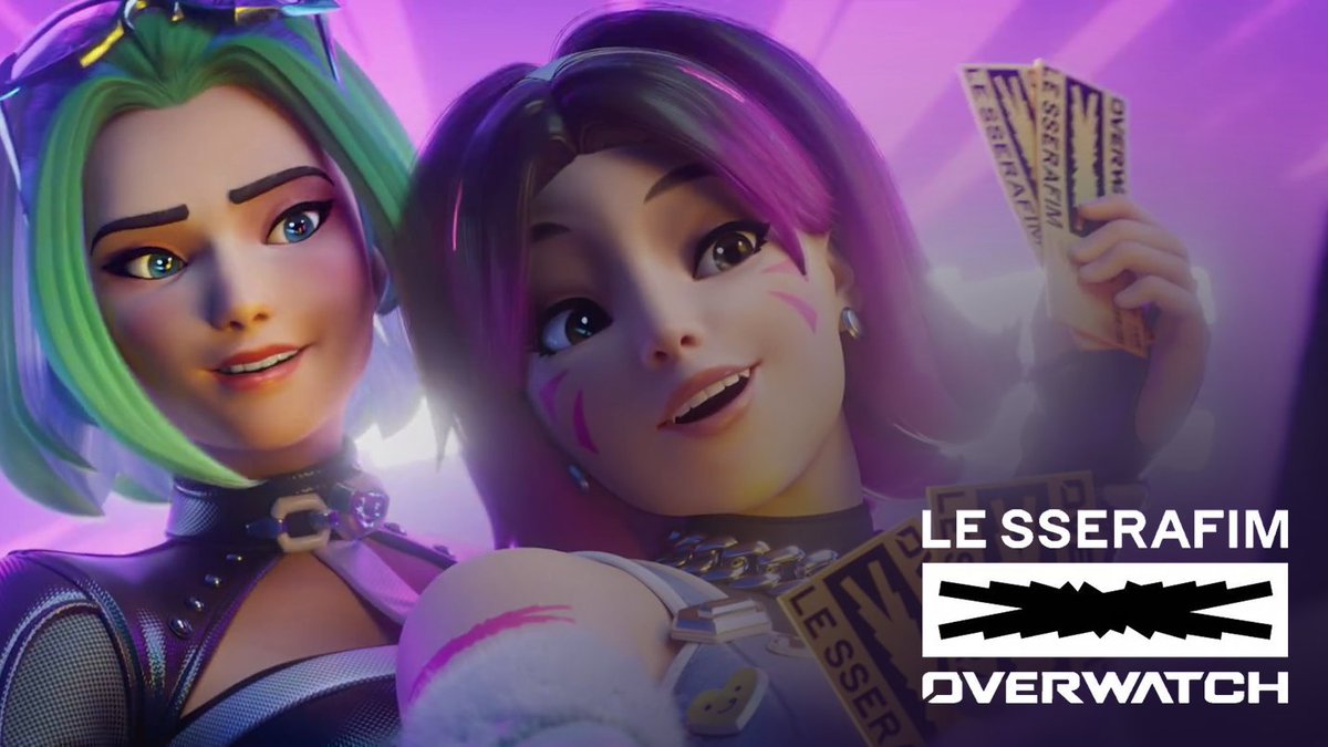 New LE SSERAFIM x #Overwatch Music Video 🪩 Check out the MV for 'Made My Night' featuring D.Mon and D.Va in their collaboration skins! LE SSERAFIM #MadeMyNight