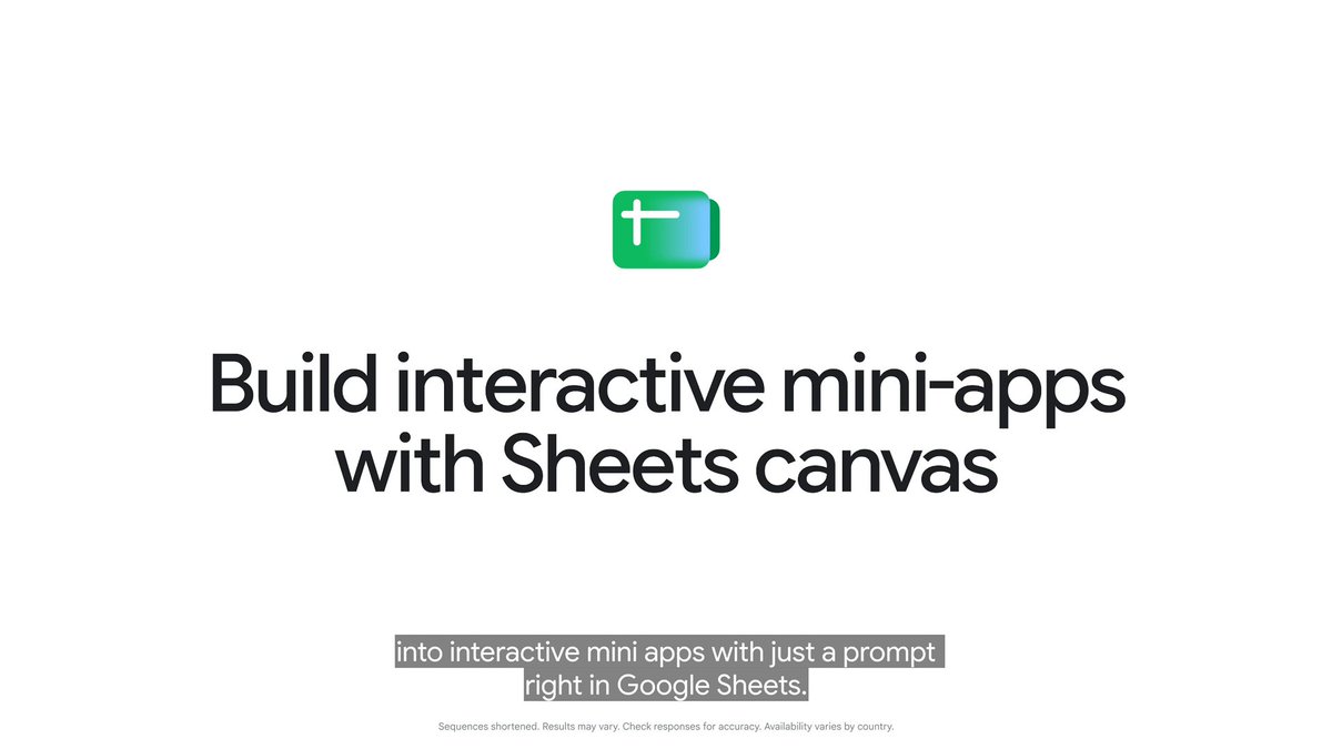 Break out of the grid with Sheets canvas. Turn spreadsheet data into powerful, interactive mini-apps right inside Google Sheets, no coding or third-party tools required. 👉