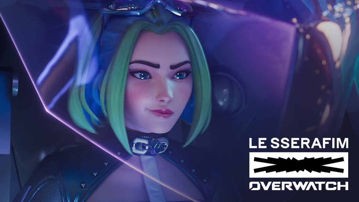 All #Overwatch scenes in 'Made My Night' by LE SSERAFIM 🪩
