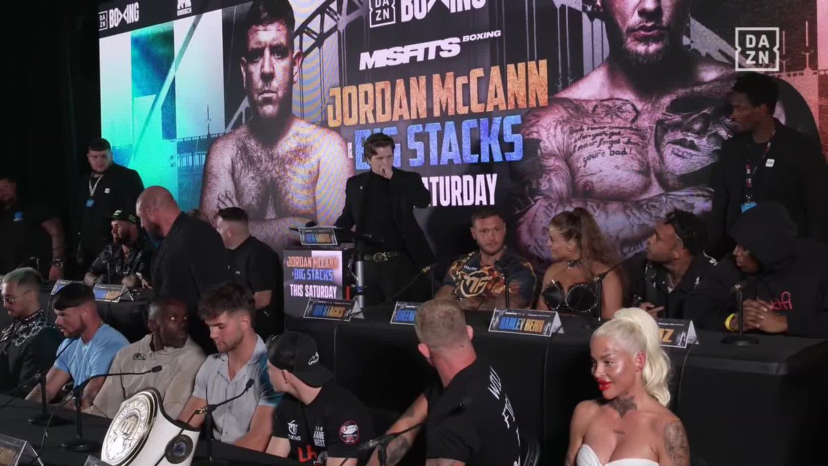 Joe Laws and Harley Benn exchange verbals 🥶🥶🥶 #McCannBigStacks | Sept 12 | Live on DAZN ▪️