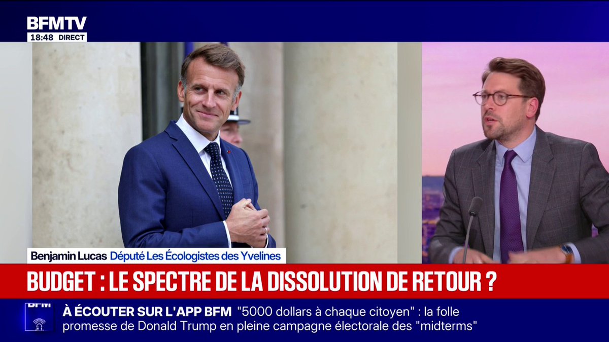 Vers une dissolution de l'Assemblée nationale avant la présidentielle? "On n'a pas peur du suffrage universel", affirme le député écologiste Benjamin Lucas