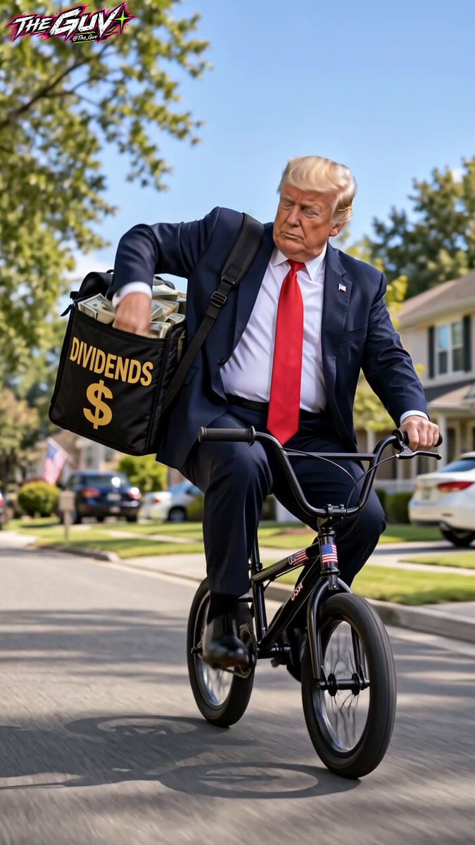 The $5000 'Trump Dividend' apparently comes via express delivery 🤣💸